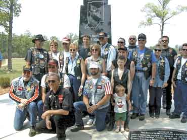 Memorial Stone And Riders